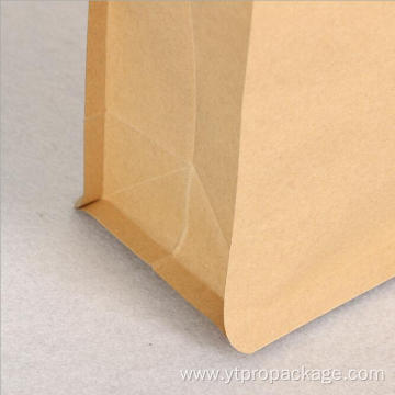 Custom Logo Printed Stand-Up Ziplock Kraft Paper Bags